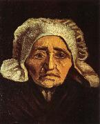 Vincent Van Gogh Head of an old peasant Woman with White Cap (nn04) oil painting reproduction